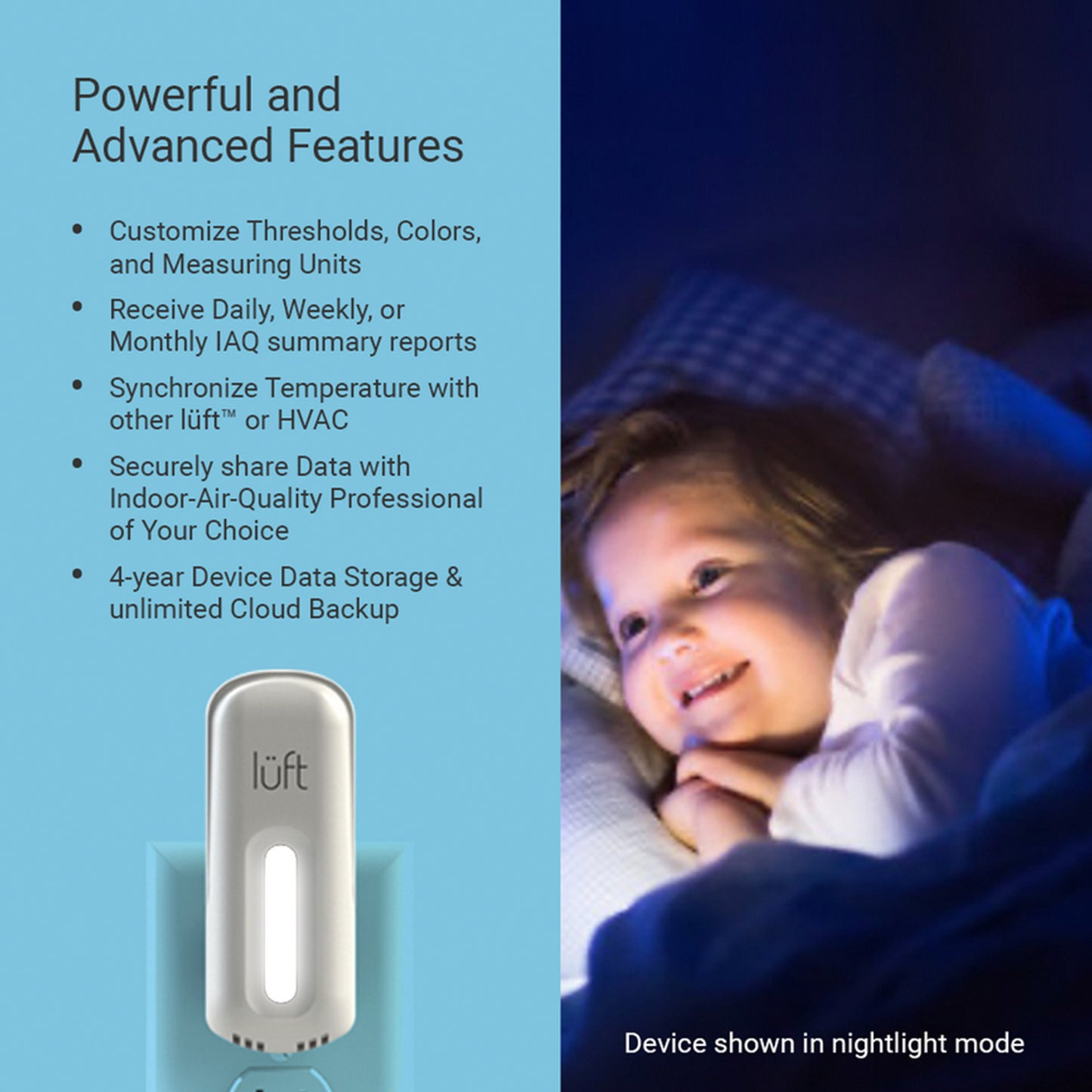 Sun Radon Luft Long Term Inside Air Quality & Radon Gas Monitor